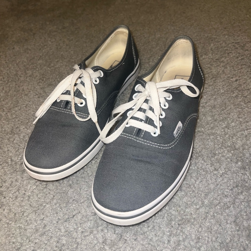 Vans Authentic Shoe in Pewter Gray, Size 10
